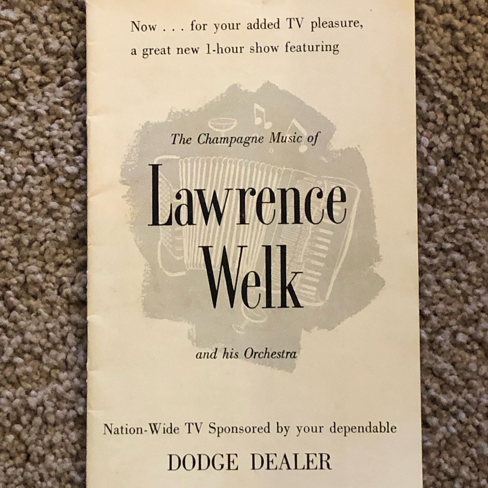 Lawrence Welk Booklet Vintage